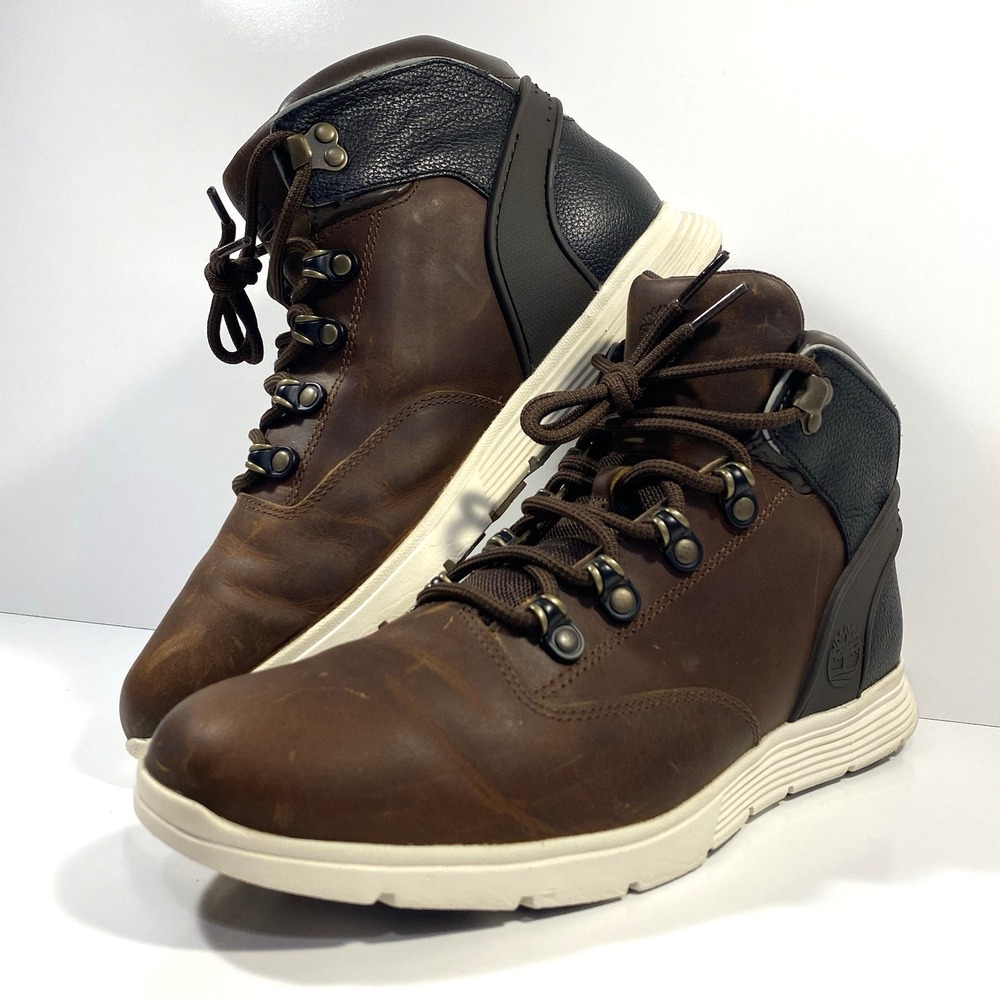 Timberland Mens Size 8.5 Killington Trekker Sneaker Mid Top Boots Leather Hiking